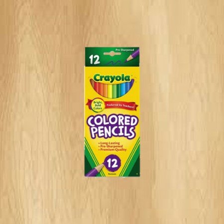 Crayola Classic Colored Pencils 12 Count Assorted Colors Pre-sharpened Points