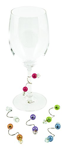 Beaded Stemware Wine Charms by Blush - Set of 6 thumbnail