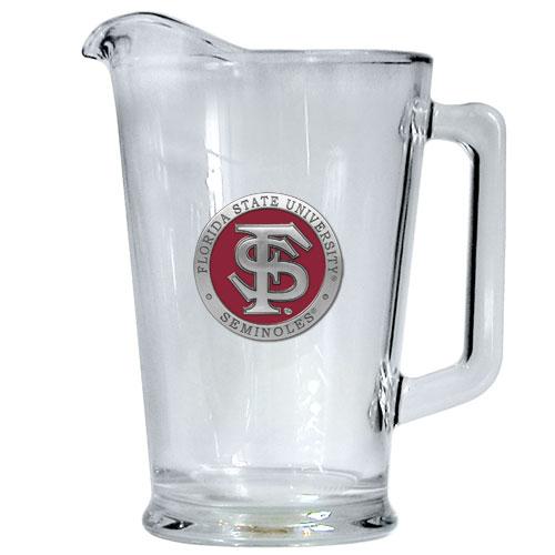 Florida State University Pitcher  60oz  Glass Pitcher with Handle  Great Beverage Pitcher for Homemade Juice & Iced Tea  1 Piece