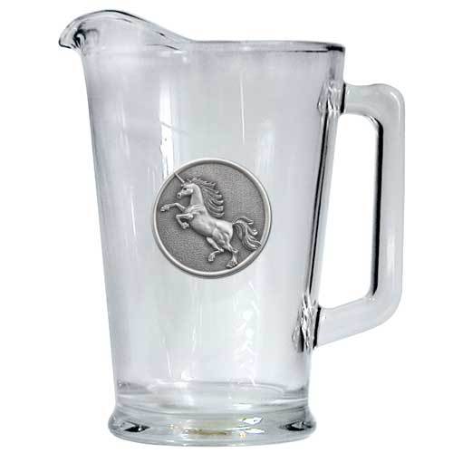 Unicorn Pitcher  60oz  Glass Pitcher with Handle  Great Beverage Pitcher for Homemade Juice & Iced Tea  1 Piece
