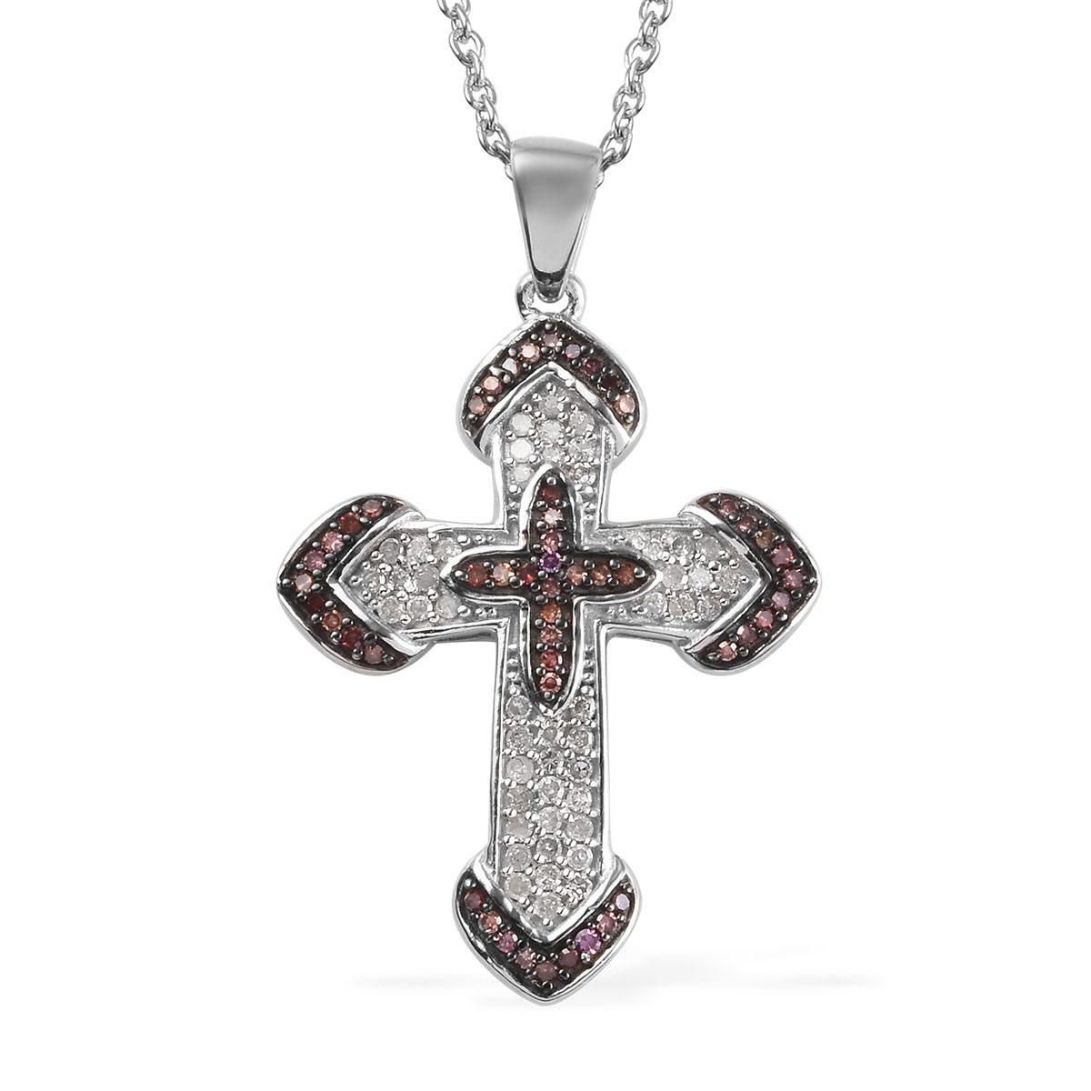 925 Sterling Silver Platinum Plated Purple Diamond Pendant Necklace Jewelry for Women Size 20