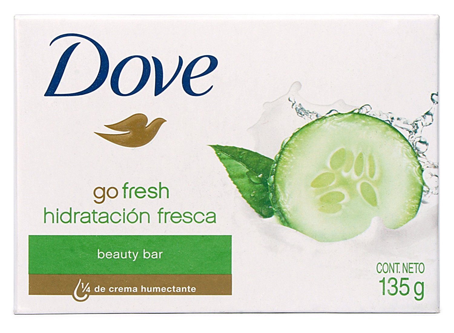 (12 Pack) Dove Beauty Bar Soap Go Fresh Cool Moisture  Cucumber and Green Tea Scent  4.75 Oz/135 G