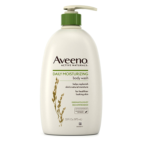 Aveeno Daily Moisturizing Body Wash  Body Wash for Dry Skin with Soothing Oat  Creamy Shower Cleanser  Gentle  Soap-Free and Dye-Free  Lightly Scented