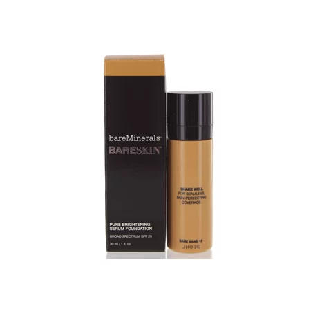 BAREMINERALS  BARESKIN PURE BRIGHTENING SERUM FOUNDATION SPF 20 BARE SAND 1.0 OZ  Makeup Face