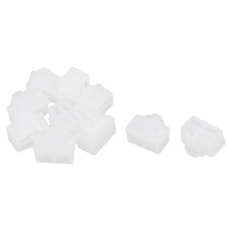Unique Bargains Clear Ethernet Port RJ45 RJ-45 Anti Dust Cover Cap Protector Plug 10Pcs
