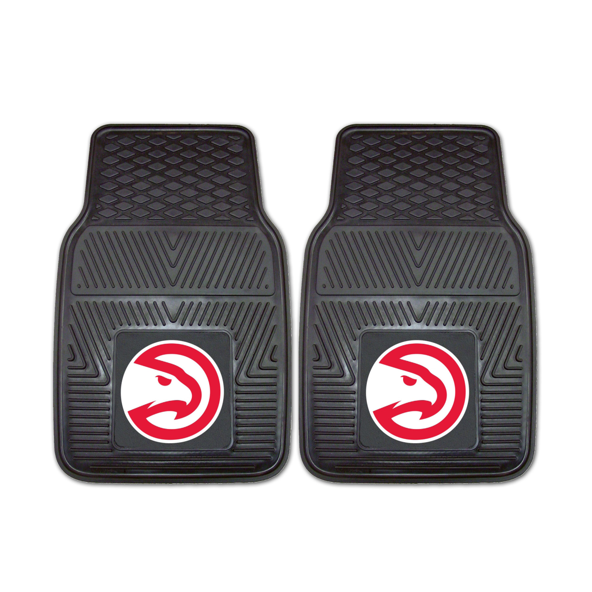9201 Fanmats NBA - Atlanta Hawks 17 Inch X 27 Inch 3-D Molded Logo Durable 2-pc Heavy-duty Vinyl Front Car Mat Set