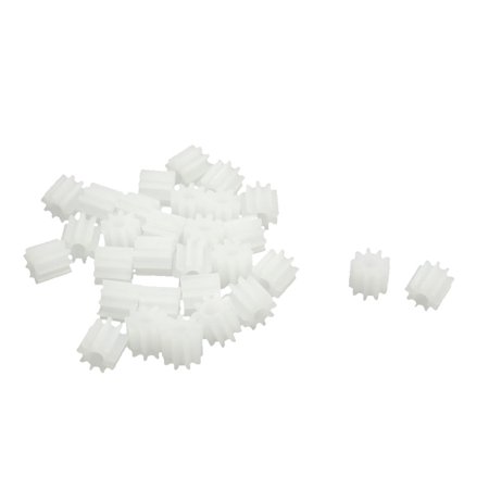RC Toy Motor Transmission Axle 0.5 Modulus 9 Teeth Plastic Gear Pinion 30Pcs
