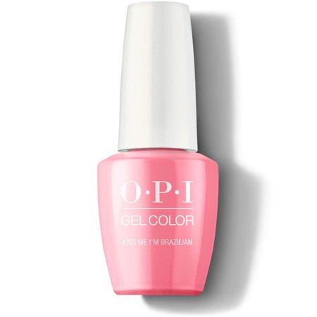 OPI Gel Color Gel Nail Polish, A68 Kiss Me I'm Brazilian 0.5 Fl.oz