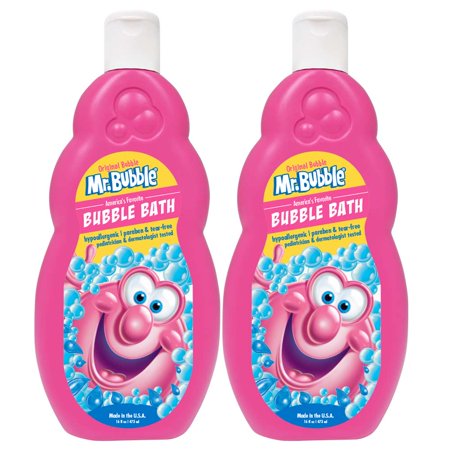 Mr. Bubble Original Bubble Bath  Classic Bubble Gum Scent  16 Oz  2 Pack