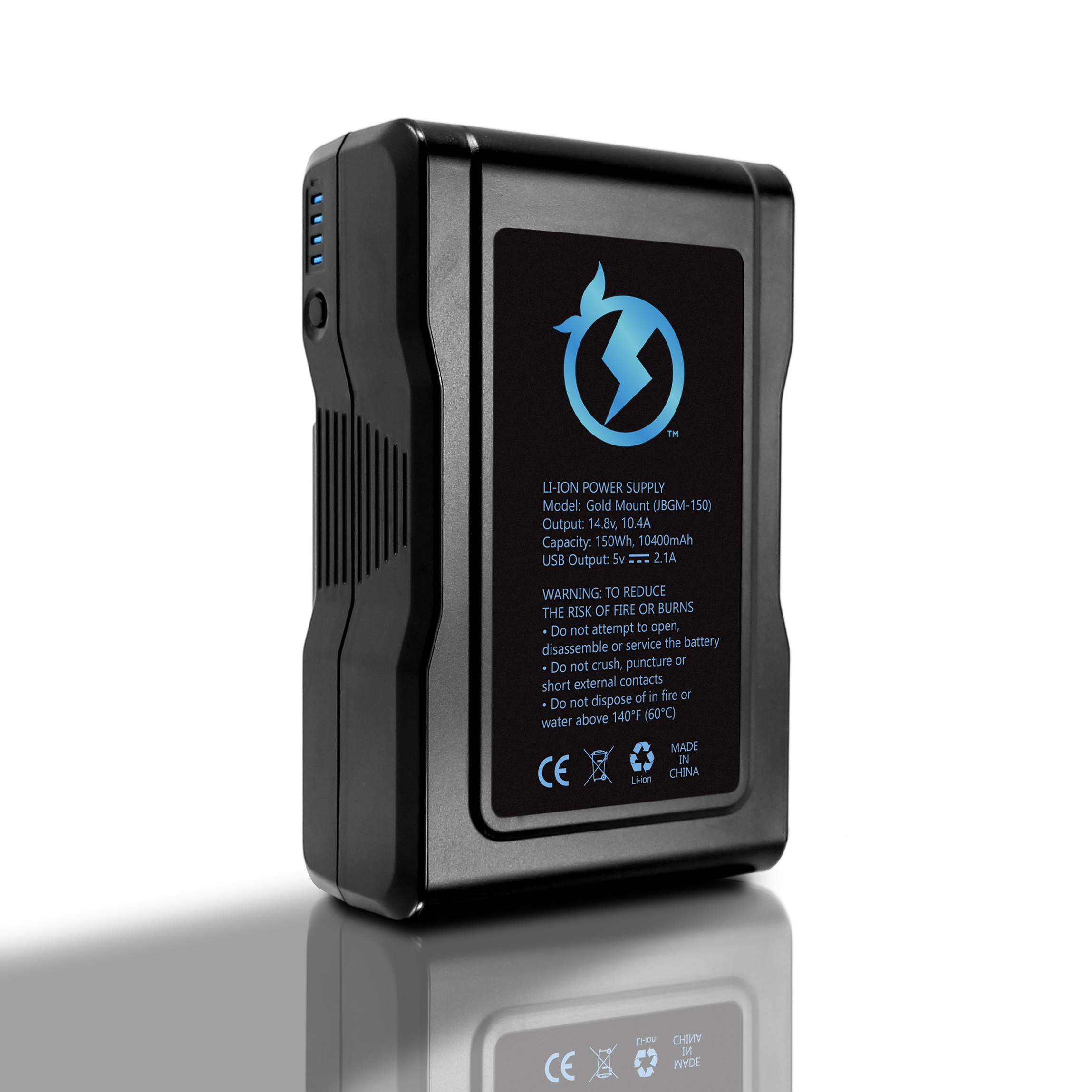 JB-JBGM-150 150Wh Gold Mount Lithium-Ion Battery with D-Tap Charger