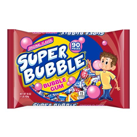 Super Bubble, Original Bubble Gum, 16 Oz (Pack of 3)