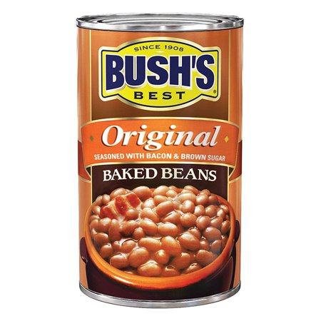 (6 Pack) Bush's Original Baked Canned Beans, Seasoned with Bacon & Brown Sugar, 28 Oz