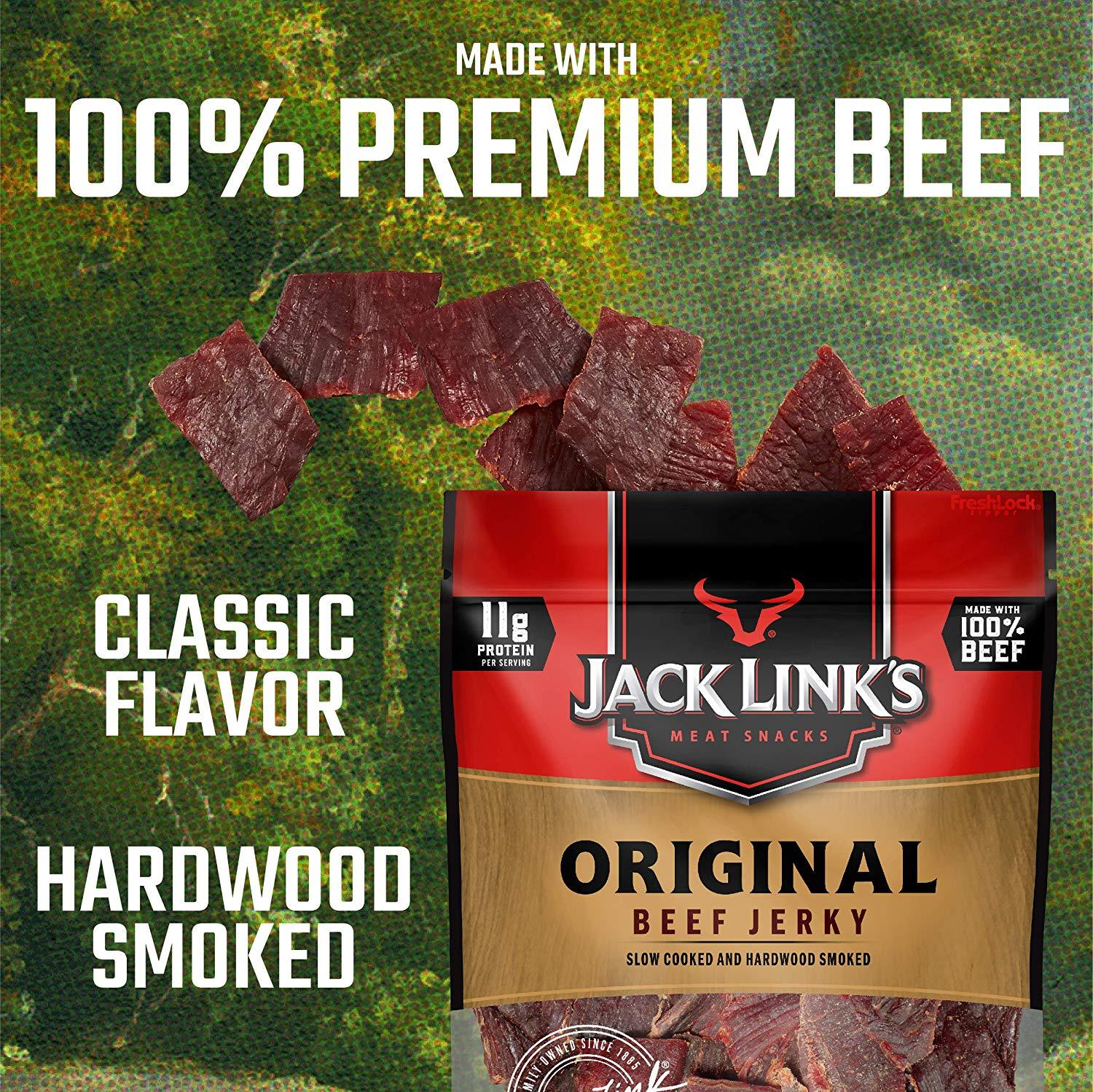 Jack Link's Original Beef Jerky (2) 9 Oz. Bags 18 Oz. - Emergency Survival Food