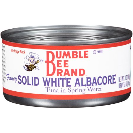 (3 Pack) Bumble Bee Solid White Albacore Tuna in Spring Water, Canned Tuna Fish, High Protein Food, 7oz Can