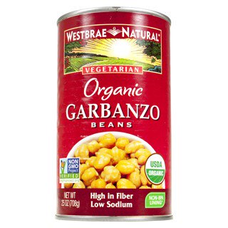 (6 Pack) WESTBRAE CANNED VEGETABLES, GARBANZO BEANS, ORGANIC, 15 OZ.