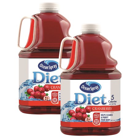 (2 Pack) Ocean Spray Diet Juice, Cranberry, 101.4 Fl Oz, 1 Count