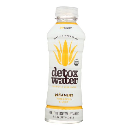 (12 Pack) Detox Water Pina Mint Detox Water - Pineapple and Mint, 16 Fl Oz