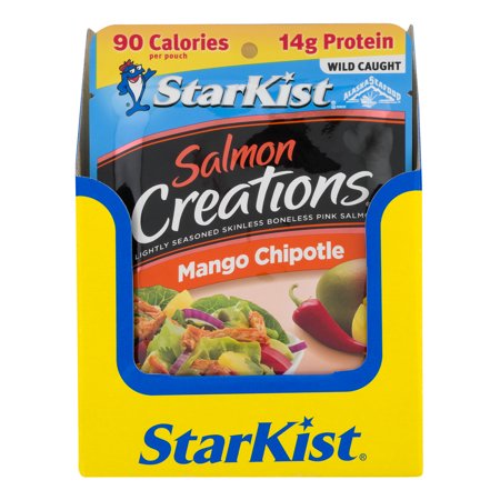 (12 Pack) StarKist Salmon Creations, Mango Chipotle, 2.6 Ounce Pouch