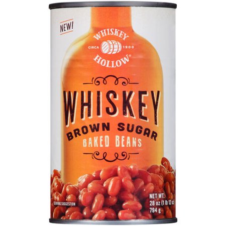 (6 Pack) Whiskey Hollow Whiskey Brown Sugar Baked Beans, 28 Oz