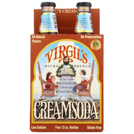 (6 Pack) Virgil’S Micro Brewed Cream Soda, 4/ 12 Fl Oz