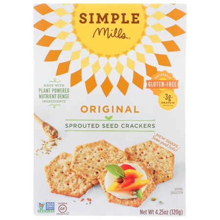 (6 Pack) SIMPLE MILLS ORIGINAL SPROUTED SEED CRACKERS, 4.25 OZ.