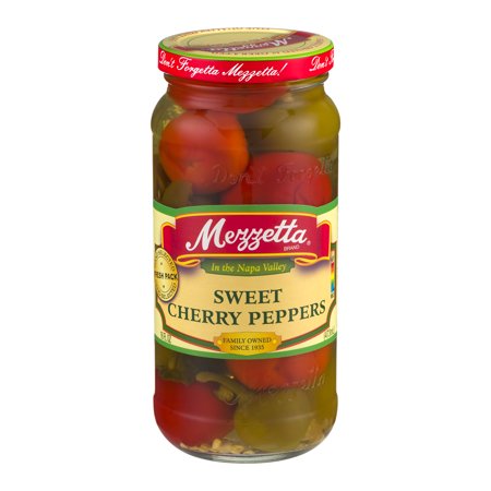 (6 Pack) Mezzetta Sweet Cherry Peppers, 16.0 FL OZ