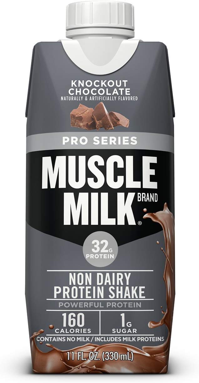 Muscle Milk Pro Series Protein Shake, Knockout Chocolate, 32g Protein, 11 Fl Oz, 12 Count