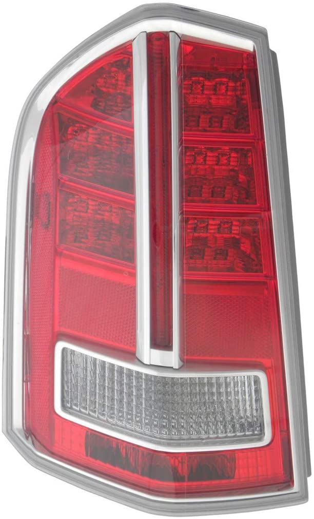 KarParts360 for Chrysler 300 Sedan BASE/C/S/LUXURY/SRT-8 Model 12-14 (from 3/19/12) Tail Light Assembly W/ Chrome TYPE1 CAPA Passen