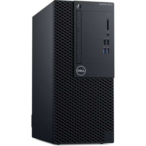Dell Optiplex 3070 Intel Pentium Gold G5400 X2 3.7GHz 8GB 500GB Win10,Black