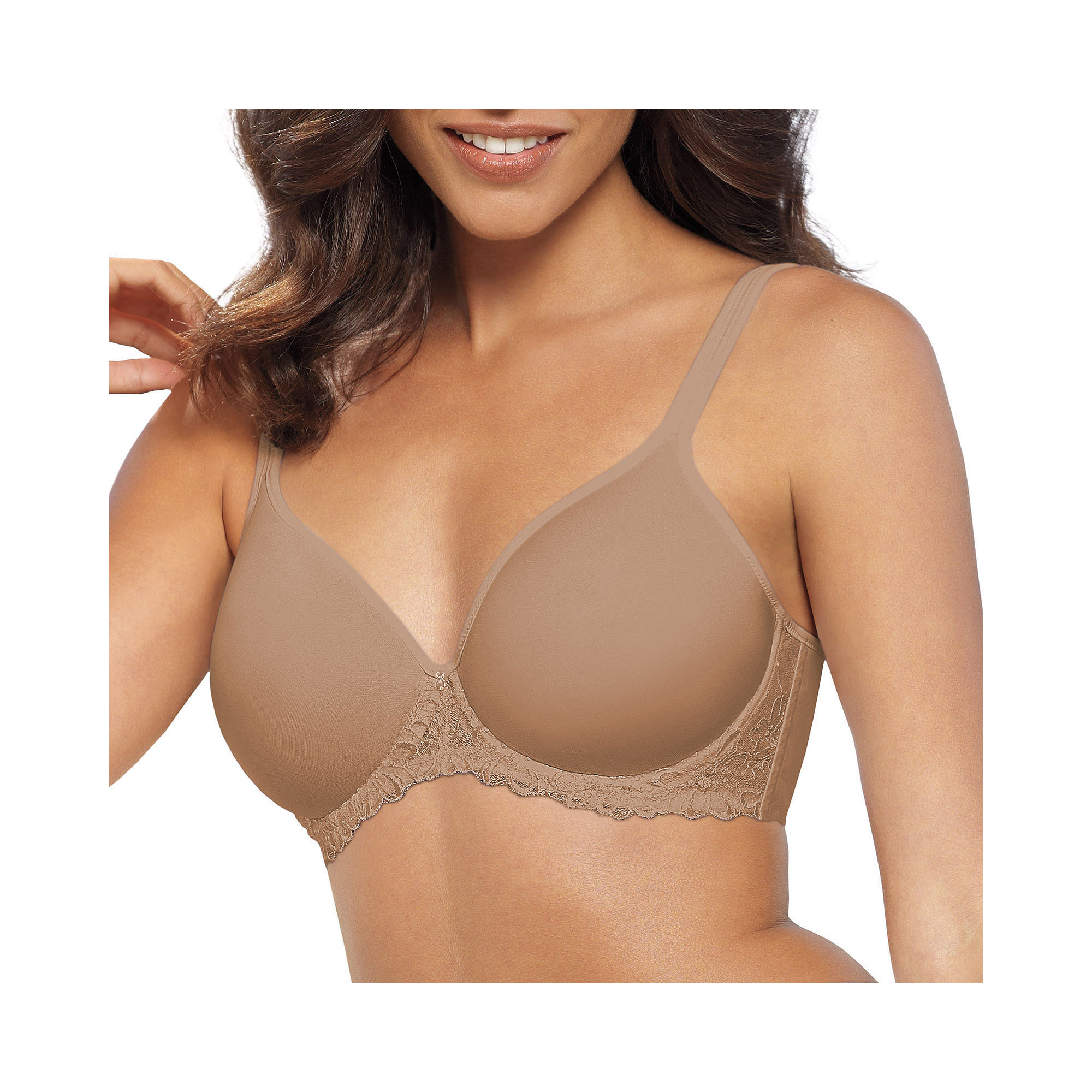 Bali One Smooth U Ultra Light Embroidered Frame Bra Nude