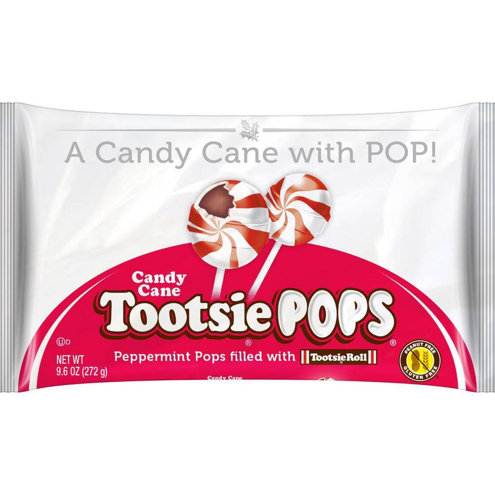 Tootsie Roll Holiday Candy Cane Tootsie Pops - 9.6oz