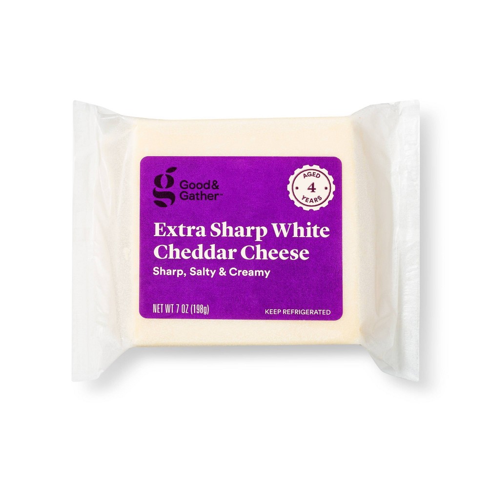 Extra Sharp White Cheddar Cheese - 7oz - Good & Gather
