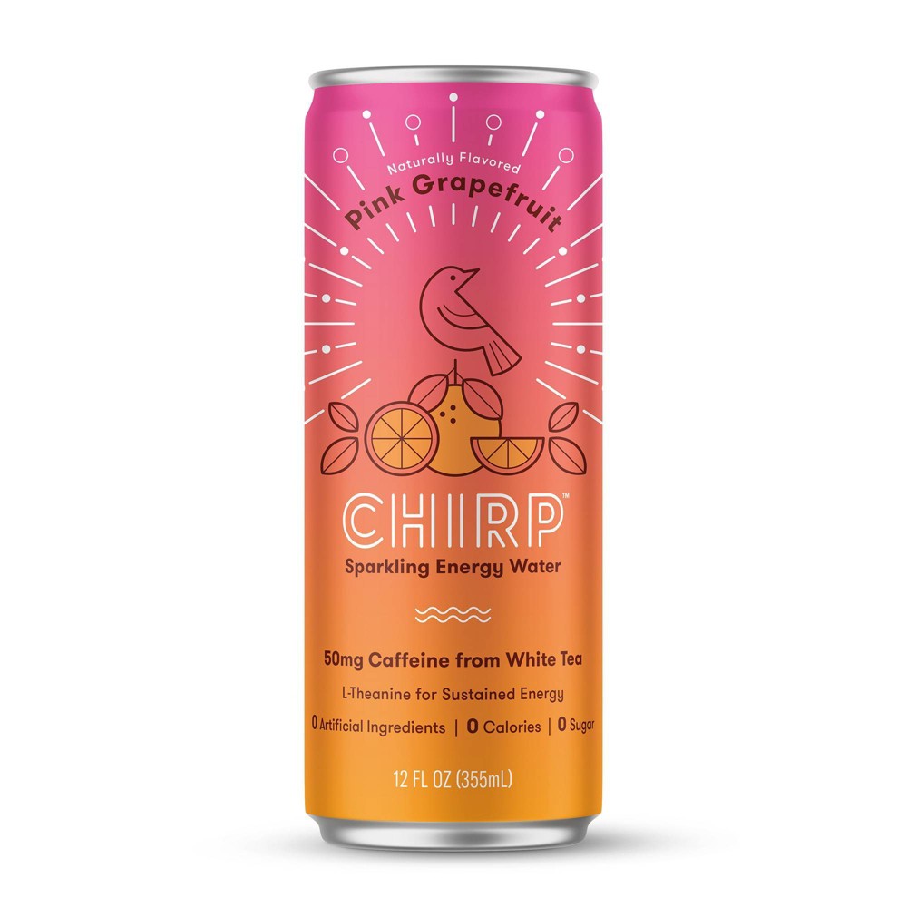 Chirp Grapefruit Sparkling Energy Water - 8pk/12 Fl Oz Cans