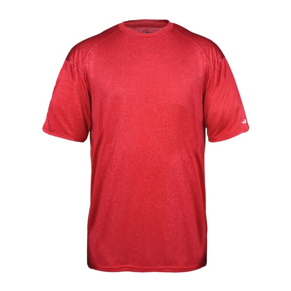 Custom Badger Sport Adult/Youth Pro Heather Tee Shirt Red