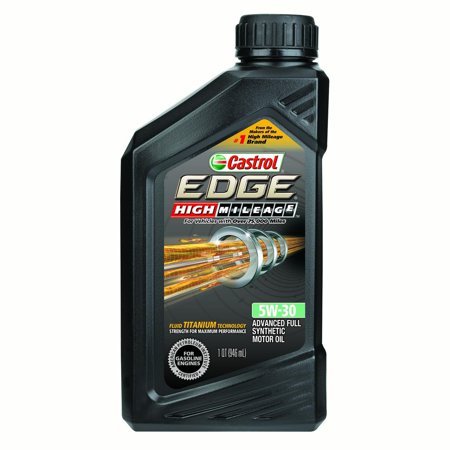 (6 Pack) Castrol EDGE High Mileage 5W-30 Advanced Full Synthetic Motor Oil, 1 QT