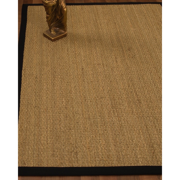 Maritime Black Seagrass Rug (6' X 9) - 6' X 9' (6' X 9' - Black)