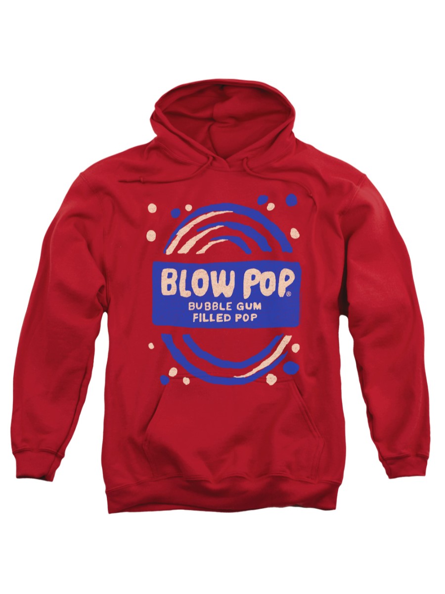 Tootsie Roll Chocolate Candy Lollipop Blow Pop Rough Painted Adult Hoodie