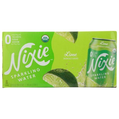 (3 Pack) Nixie Sparkling Water Lime, 12 Fl Oz