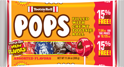 Tootsie Roll  Pops  Pops Filled with Chewy Tootsie Roll  Assorted (Pack of 10)