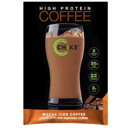 Chike Nutrition High Protein Iced Coffee Single Packets - Available in 4 Flavors! Flavor: Mocha, Pack: 6-Pack