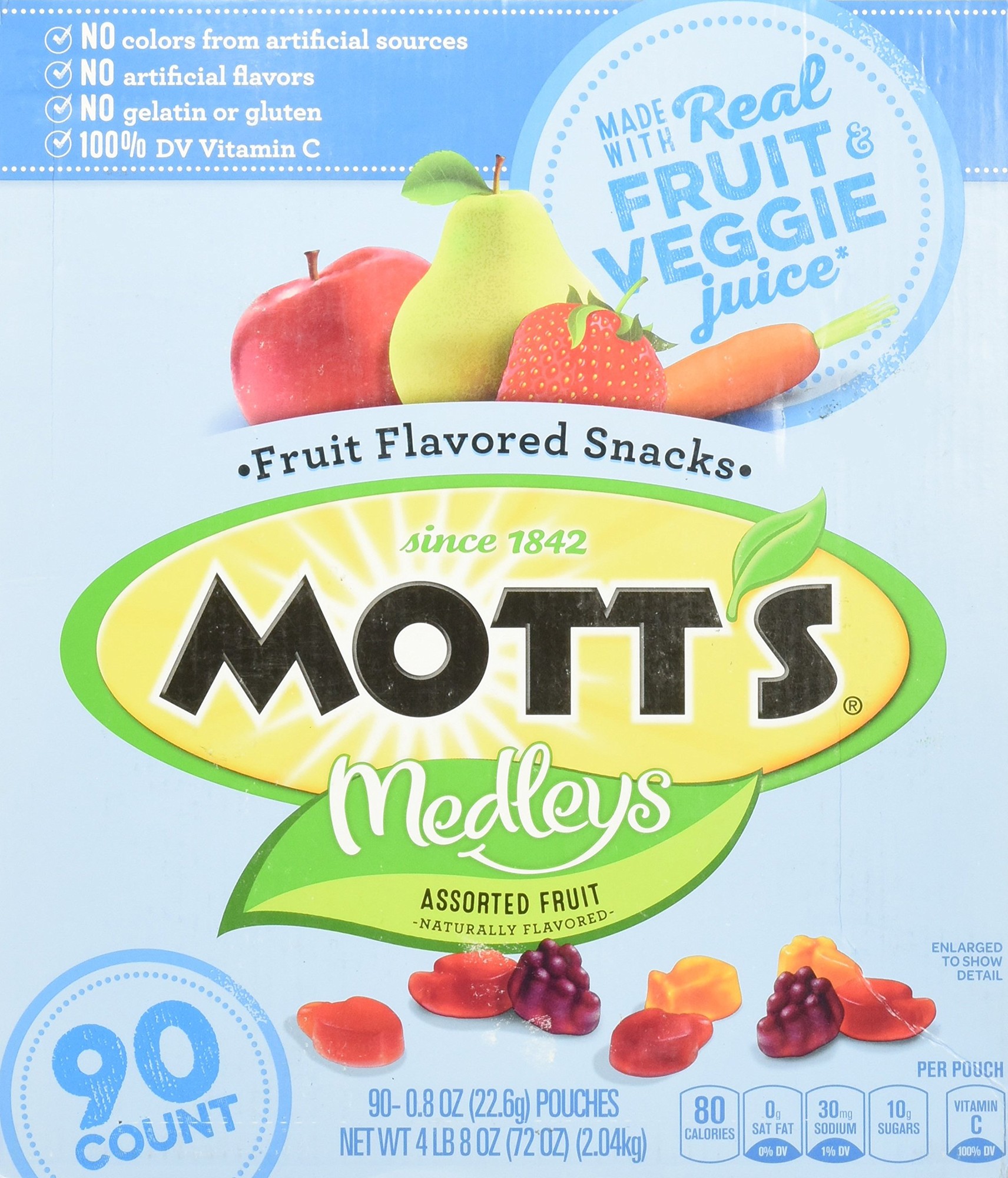 Mott S Medley Assorted Fruit Flavored Snacks (90 Ct.)