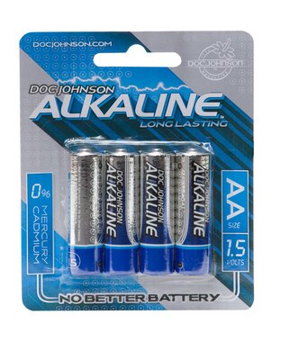 Gift Set of Doc Johnson Alkaline Batteries - 4 Pack AA and a Bottle of ID Glide 4.4 Oz Flip Cap Bottle