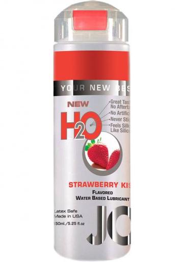 Gift Set of Jo H2o Flavored Water Based Lubricant Strawberry Kiss 5.25 Ounce and a Bottle of Astroglide 2.5 Oz - All
