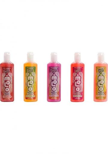 Hot Motion Lotion Flavored Water Based 1 Ounce Assorted 5 per Pack Package of 2 - All