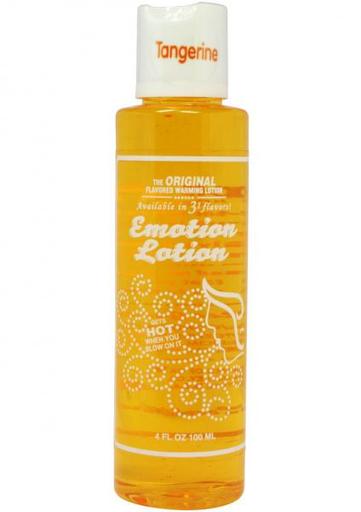 Emotion Lotion Flavored Water Based Warming Lotion Tangerine 4 Ounce-(Package of 2)