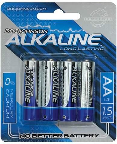 Gift Set of Doc Johnson Alkaline Batteries - Aa 4 Pack and One Package of Trojan Fire and Ice 3 Condoms Total in Package