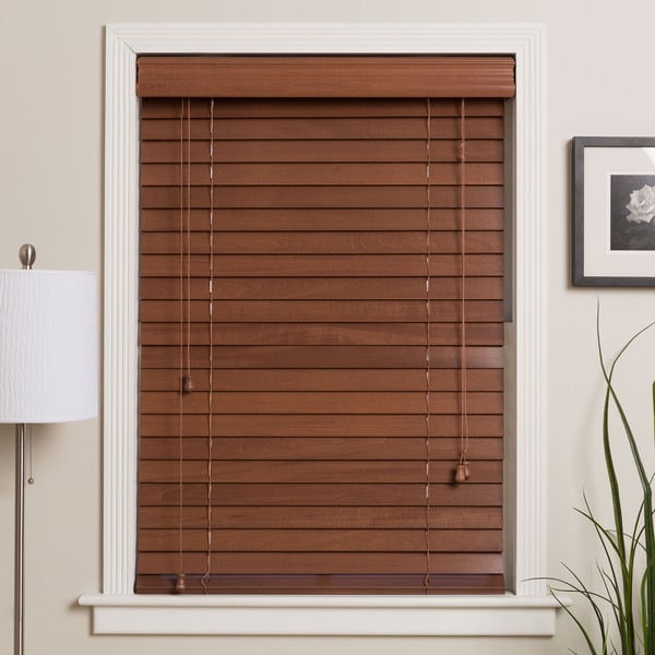 Arlo Blinds Customized 70-inch Real Wood Window Blinds