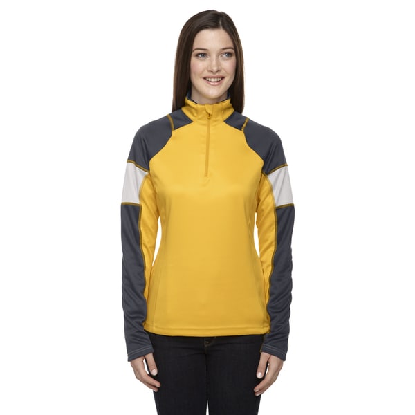 Quick Performance Women's Interlock Half-zip Top Campus Gold 444 Jacket