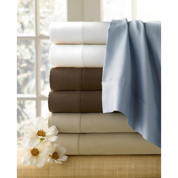 Basics Combed Cotton Collection 300 Thread Count Pillowcases (Set of 2) (Gold - King)