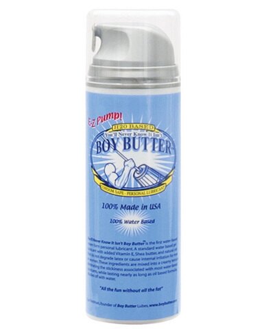 Gift Set of Boy Butter EZ Pump Water Based - 5 Oz and a Tube If Anal-Ese Cream 1.5 Oz. (Cherry Flavored)